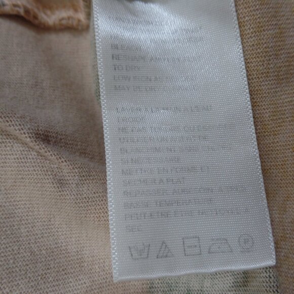 Free People Multicolor Striped Tunic Dress Size L Raw Edge Denim Colar & Neck - Picture 5 of 5